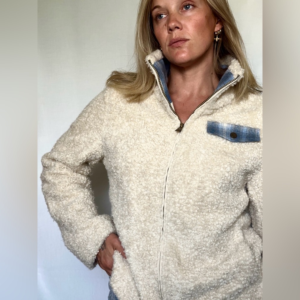 Women's Pendleton Cream Sherpa Jacket